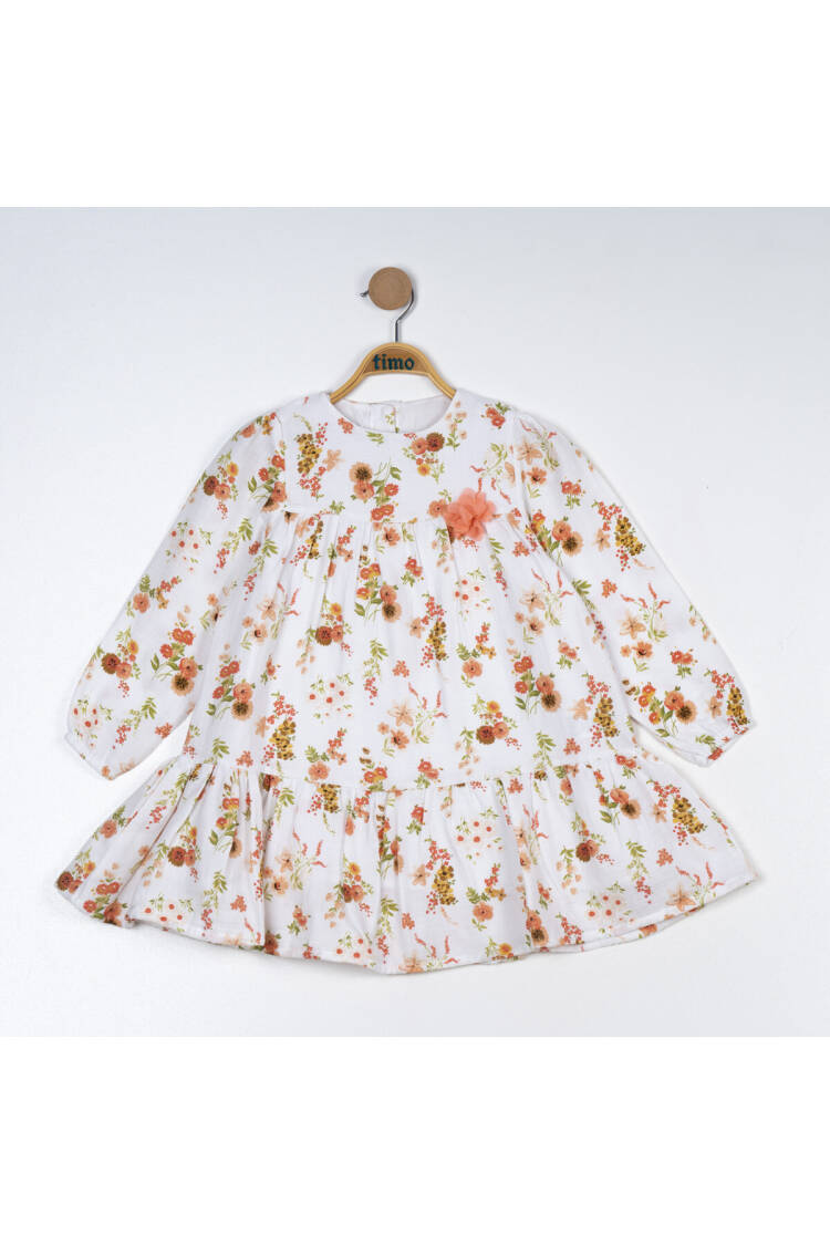 Wholesale Girl's Flower Patterned Dress 2-5Y - Brand: Timo - Kids & Baby Clothes Wholesale - Globality Store