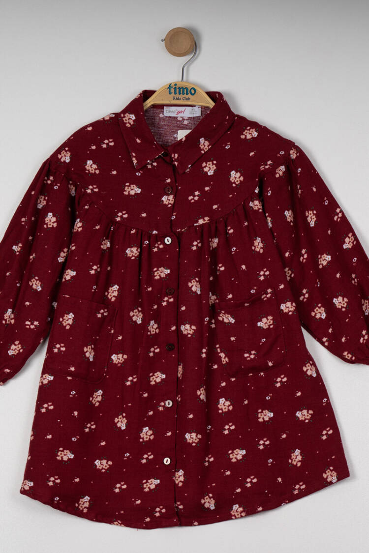 Wholesale Girl's Flower Patterned Dress 6-9Y - Brand: Timo - Kids & Baby Clothes Wholesale - Globality Store