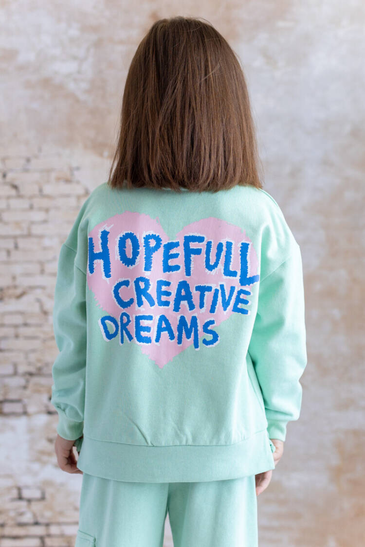 Wholesale Girl's Front Back Heart Printed Sweatshirt 1-12Y - Brand: Zeyland - Kids & Baby Clothes Wholesale - Globality Store