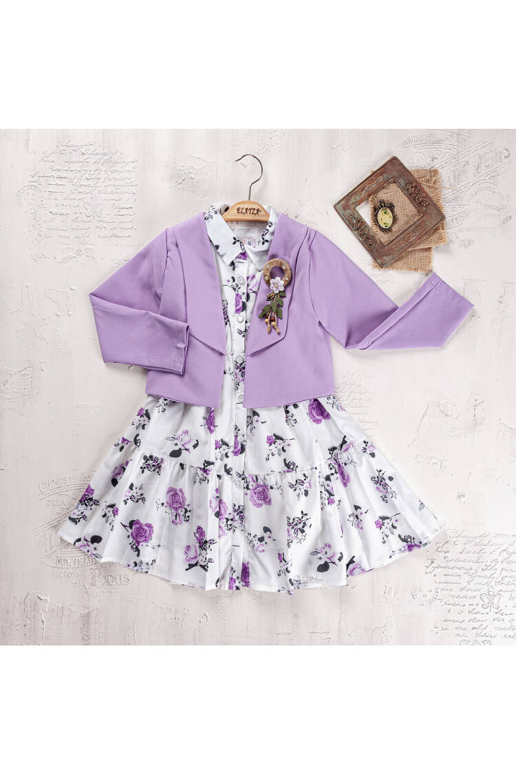 Wholesale Girls Jacket and Dress Set 9-12Y - Brand: Elayza - Kids & Baby Clothes Wholesale - Globality Store