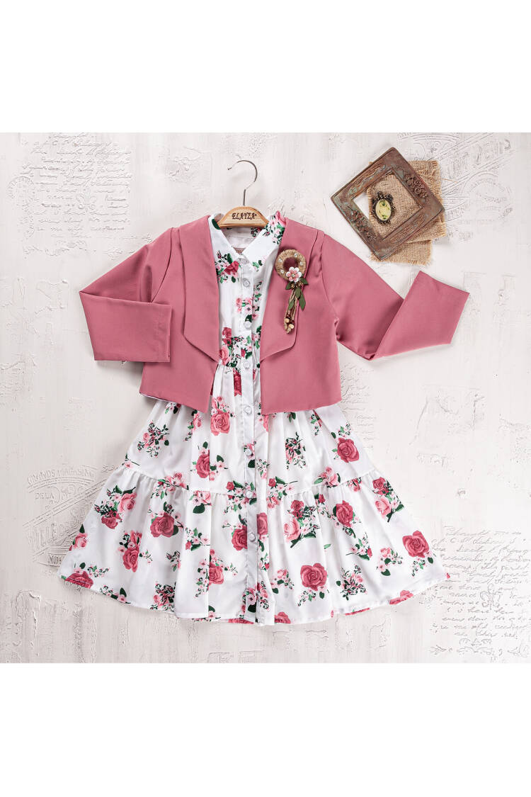 Wholesale Girls Jacket and Dress Set 9-12Y - Brand: Elayza - Kids & Baby Clothes Wholesale - Globality Store
