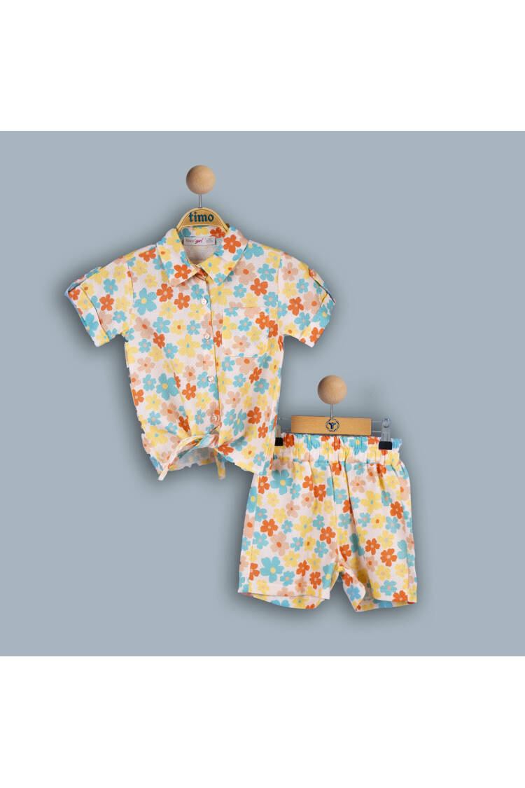 Wholesale Girls 2-Piece Shirt and Shorts Set 6-9Y - Brand: Timo - Kids & Baby Clothes Wholesale - Globality Store
