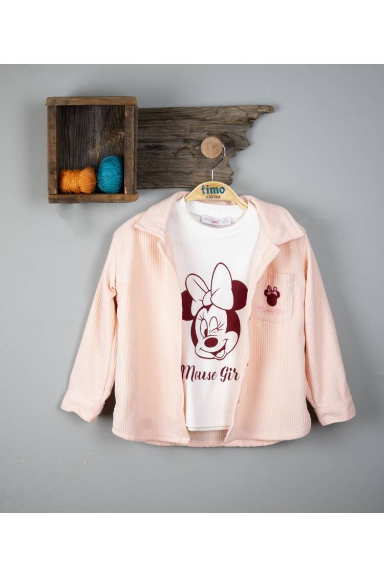 Wholesale Girls Kids Patterned Shirt and T-shirt 6-9Y - Brand: Timo - Kids & Baby Clothes Wholesale - Globality Store