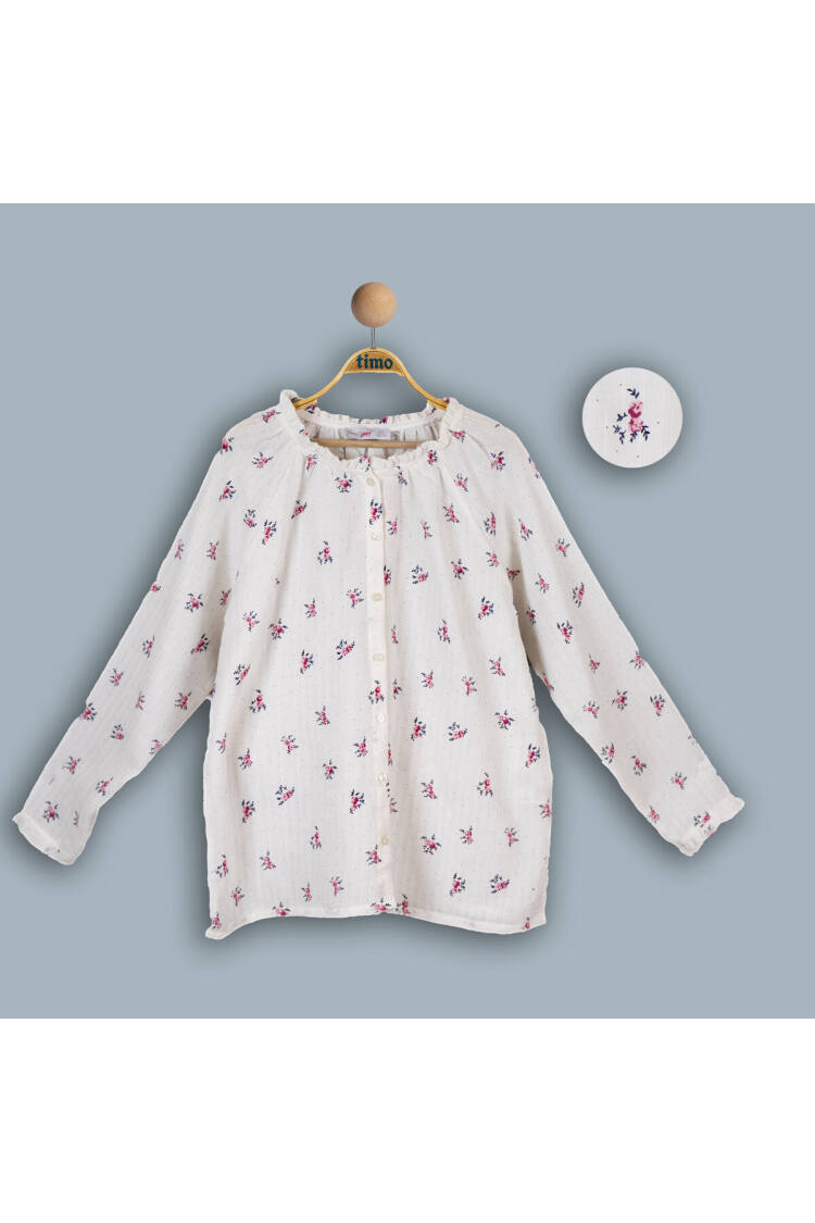 Wholesale Girls Muslin Shirt 10-13Y - Brand: Timo - Kids & Baby Clothes Wholesale - Globality Store