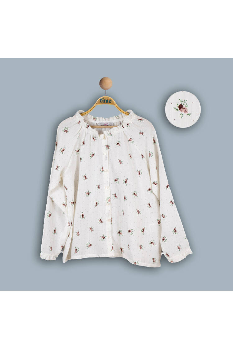 Wholesale Girls Muslin Shirt 10-13Y - Brand: Timo - Kids & Baby Clothes Wholesale - Globality Store