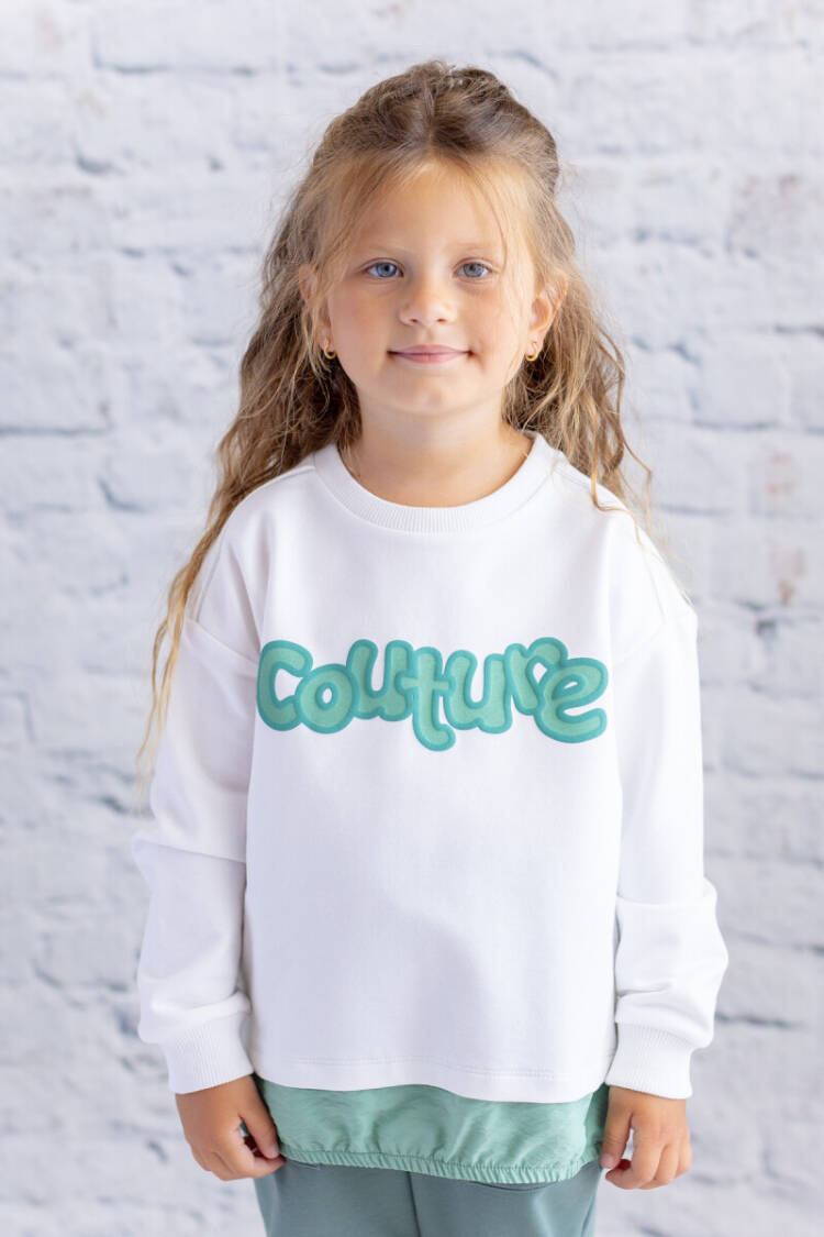 Wholesale Girl's Parachute Fabric Garnished Printed Sweatshirt 1-12Y - Brand: Zeyland - Kids & Baby Clothes Wholesale - Globality Store