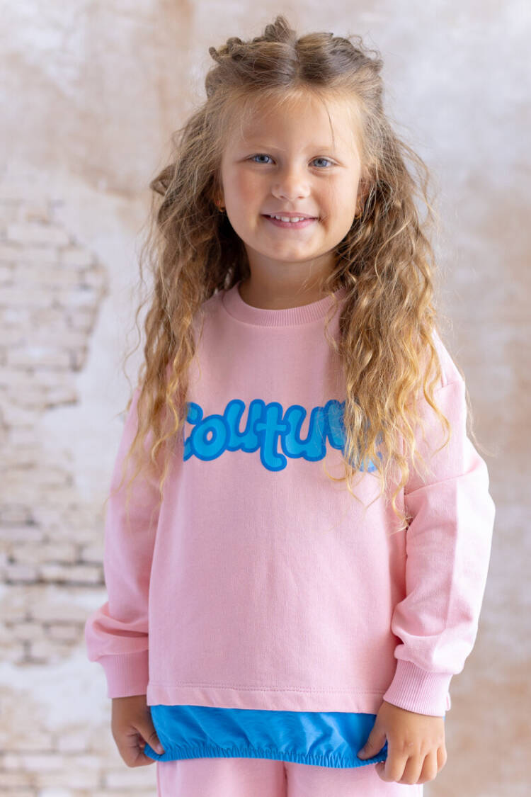 Wholesale Girl's Parachute Fabric Garnished Printed Sweatshirt 1-12Y - Brand: Zeyland - Kids & Baby Clothes Wholesale - Globality Store