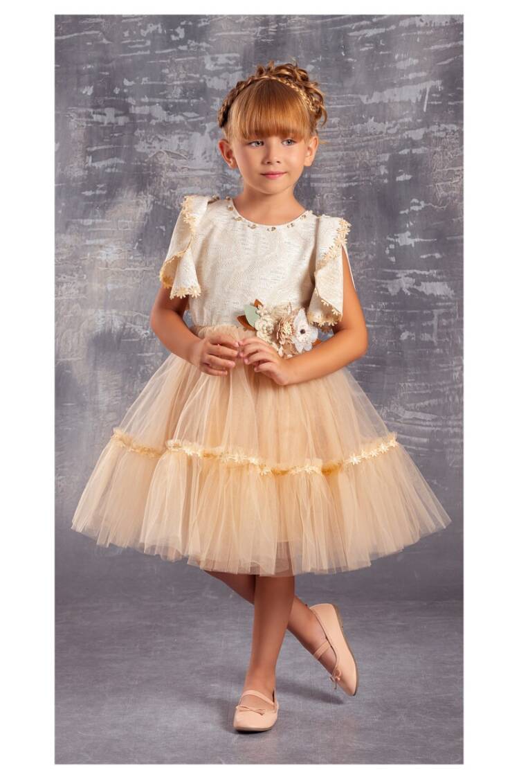 Wholesale Girls Party Wear Dress with Jacquard 6-12Y - Brand: Tivido - Kids & Baby Clothes Wholesale - Globality Store