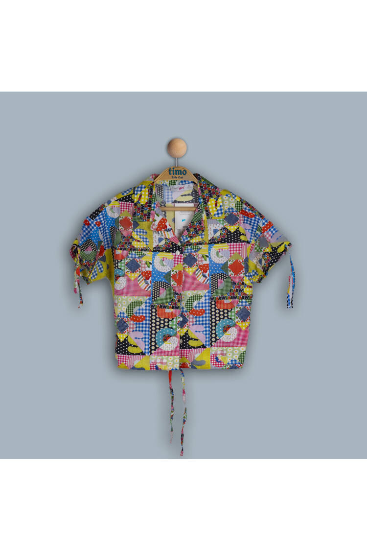 Wholesale Girls Patchwork Shirt 6-9Y - Brand: Timo - Kids & Baby Clothes Wholesale - Globality Store