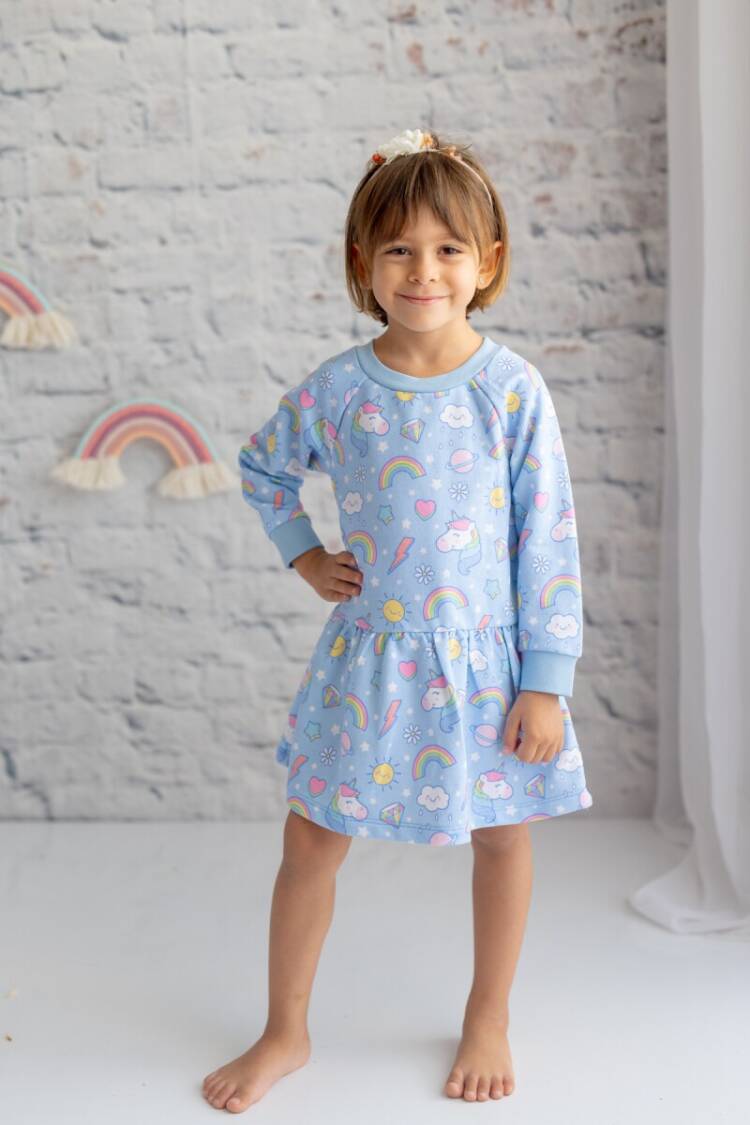 Wholesale Girls Patterned Dress 1-7Y - Brand: Zeyland - Kids & Baby Clothes Wholesale - Globality Store