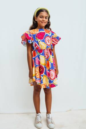 Wholesale Girls Patterned Dress 4-12Y - Brand: Sheshe - Kids & Baby Clothes Wholesale - Globality Store