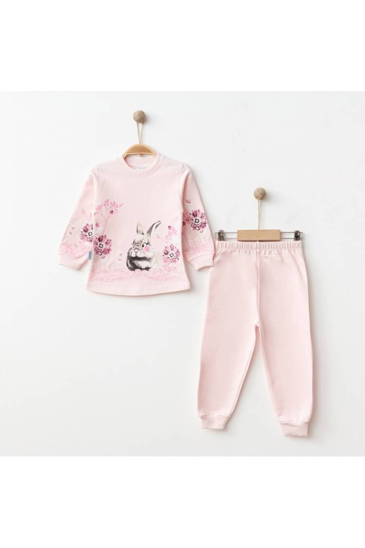 Wholesale Girls Patterned Tracksuit Set 2-4Y - Brand: Hoppidik - Kids & Baby Clothes Wholesale - Globality Store