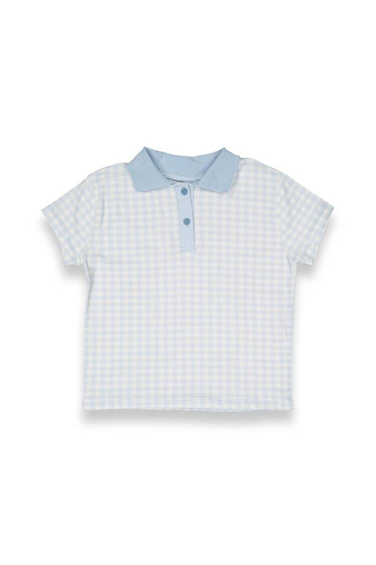 Wholesale Girls Plaid T-shirt 6-9Y - Brand: Tuffy - Kids & Baby Clothes Wholesale - Globality Store
