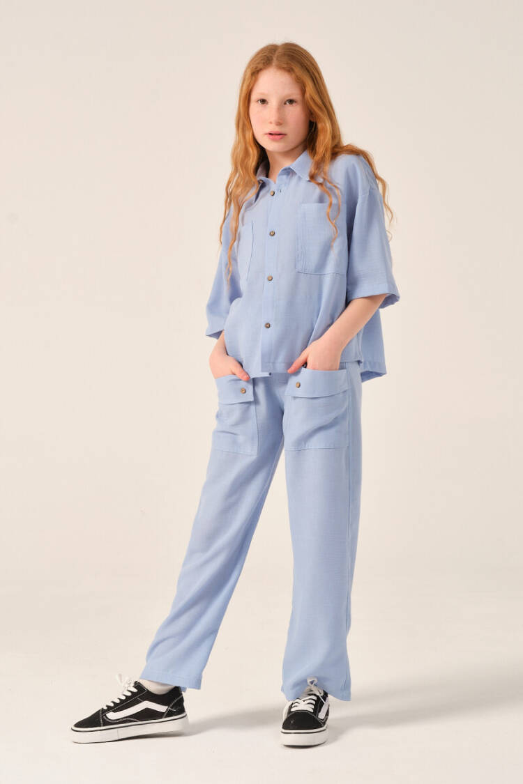 Wholesale Girls Pocket Detailed Trousers 8-15Y - Brand: Jazziee - Kids & Baby Clothes Wholesale - Globality Store