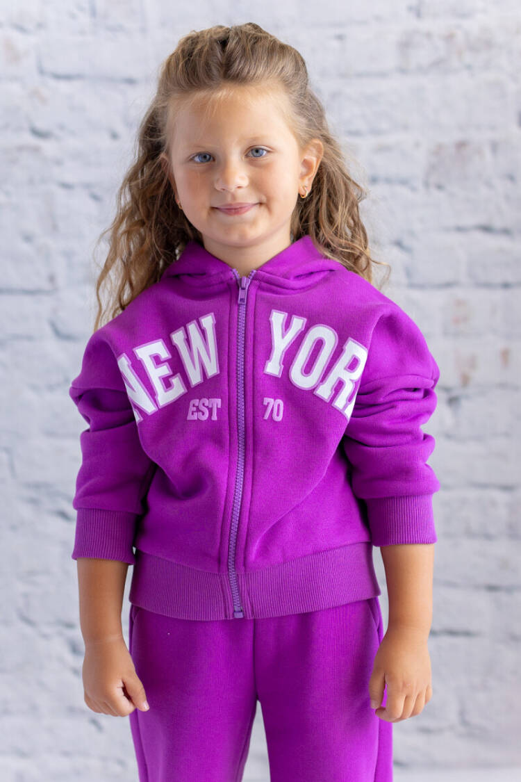 Wholesale Girl's Printed Hooded Cardigan 1-12Y - Brand: Zeyland - Kids & Baby Clothes Wholesale - Globality Store