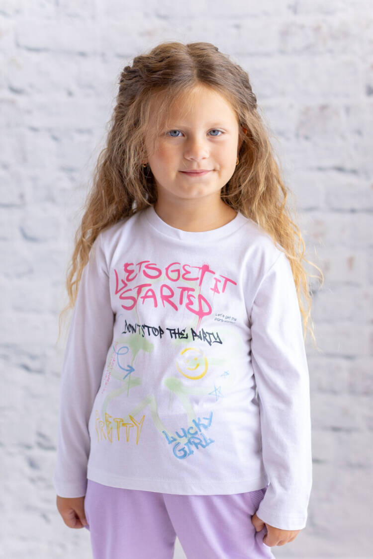 Wholesale Girl's Printed Long Sleeve T-Shirt 1-12Y - Brand: Zeyland - Kids & Baby Clothes Wholesale - Globality Store