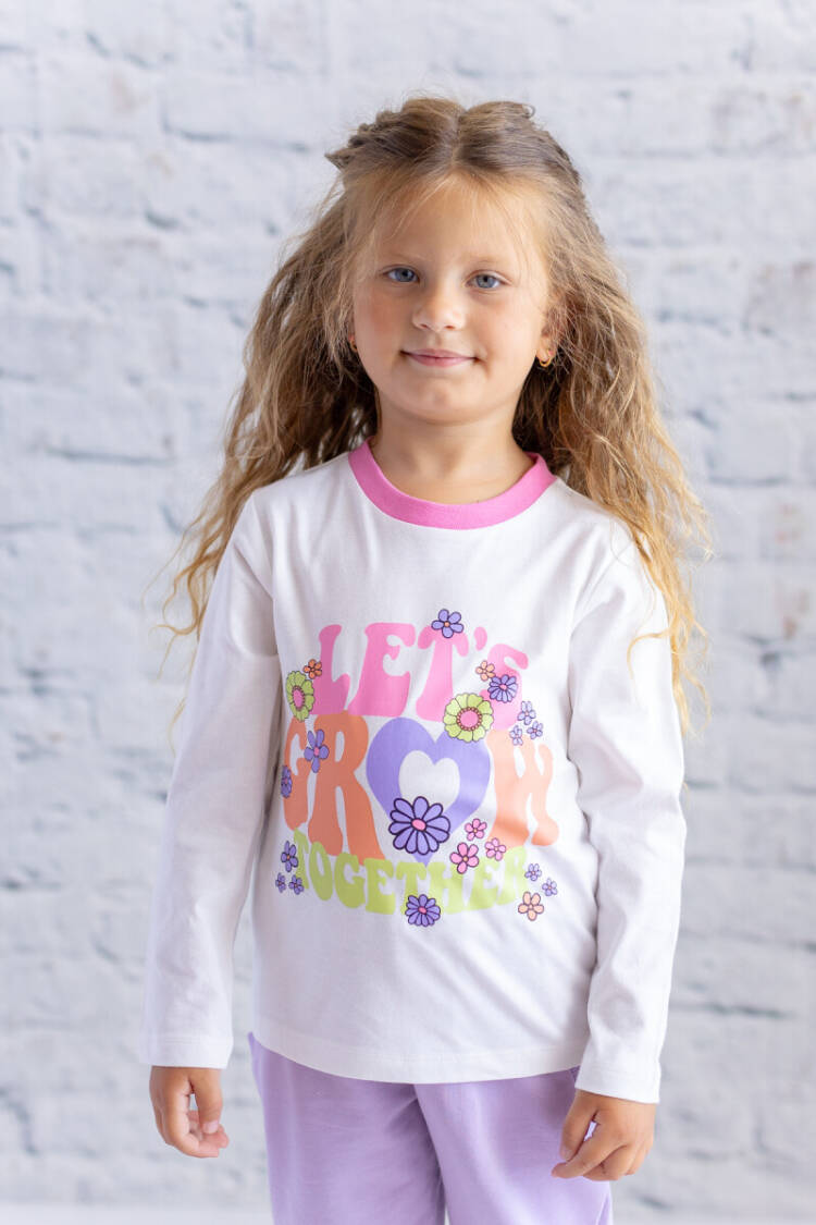 Wholesale Girl's Printed Long Sleeve T-Shirt 1-12Y - Brand: Zeyland - Kids & Baby Clothes Wholesale - Globality Store