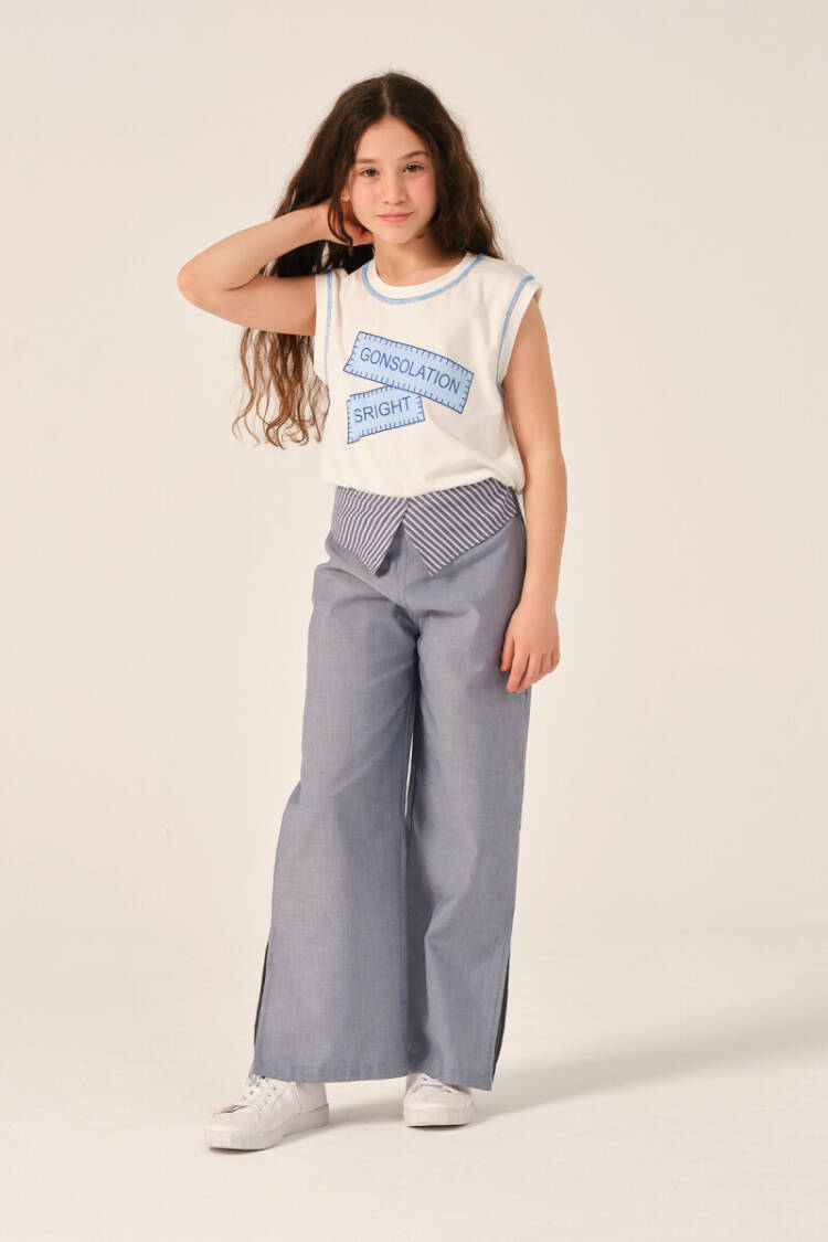 Wholesale Girls Printed Sleeveless T-shirt 8-15Y - Brand: Jazziee - Kids & Baby Clothes Wholesale - Globality Store