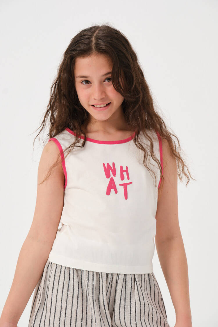 Wholesale Girls Printed Sleeveless T-shirt 8-15Y - Brand: Jazziee - Kids & Baby Clothes Wholesale - Globality Store