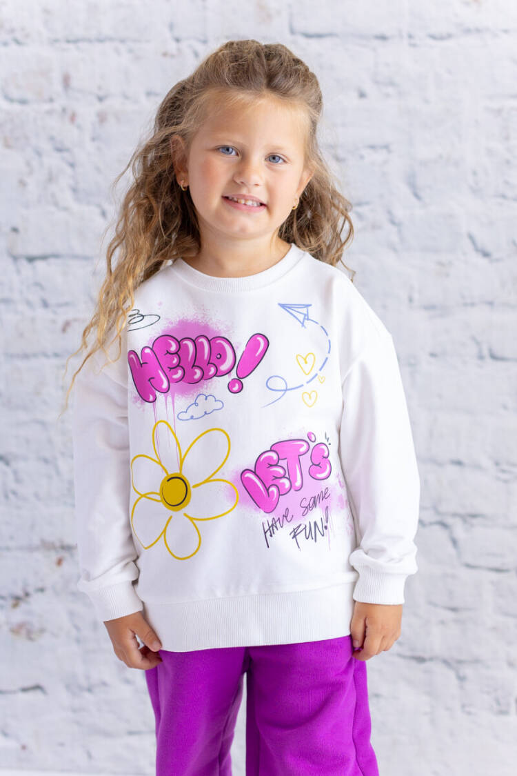 Wholesale Girl's Printed Sweatshirt 1-12Y - Brand: Zeyland - Kids & Baby Clothes Wholesale - Globality Store