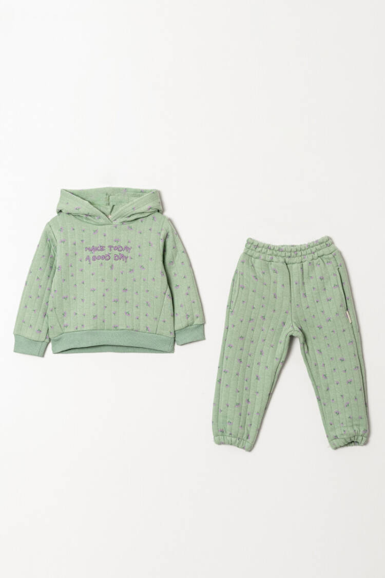 Wholesale Girls Printed Tracksuit Set 2-5Y - Brand: Tuffy - Kids & Baby Clothes Wholesale - Globality Store
