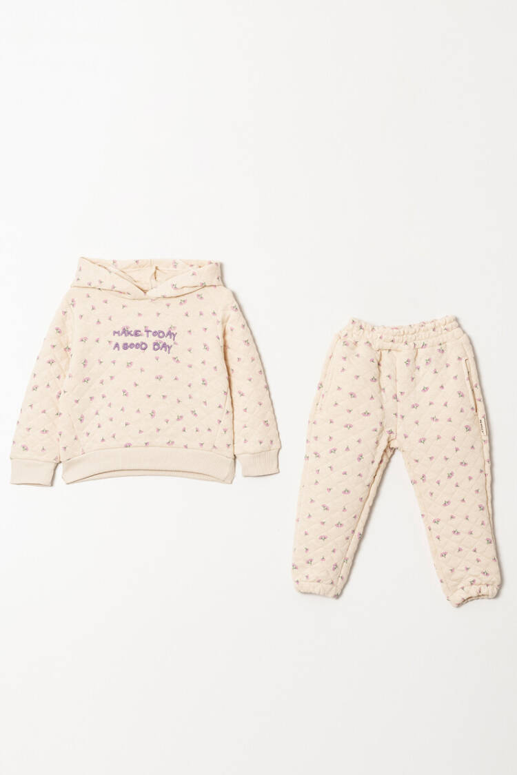 Wholesale Girls Printed Tracksuit Set 2-5Y - Brand: Tuffy - Kids & Baby Clothes Wholesale - Globality Store