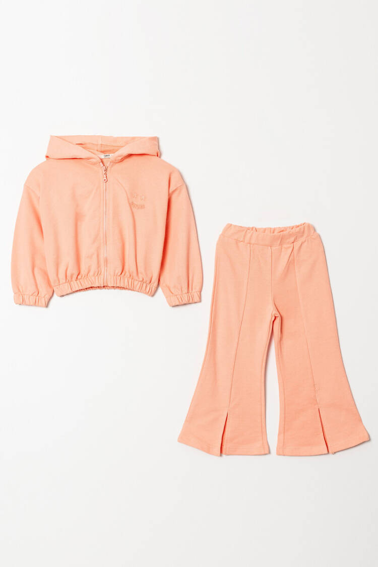 Wholesale Girl's Printed Wide Leg Tracksuit Set 2-5Y - Brand: Tuffy - Kids & Baby Clothes Wholesale - Globality Store