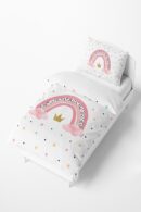 Wholesale Girls Rainbow Patterned Duvet Cover Set 160*220cm - Brand: Talia Home - Kids & Baby Clothes Wholesale - Globality Store
