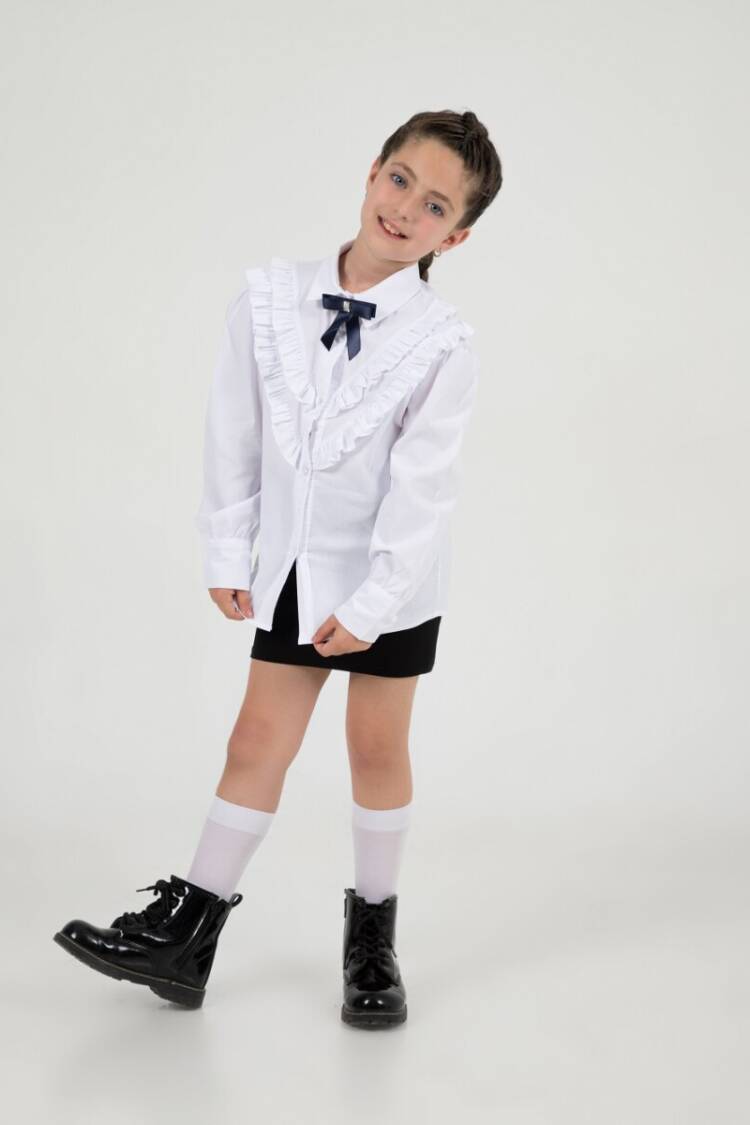 Wholesale Girls School Formal Shirt 7-10Y - Brand: Büşra Bebe - Kids & Baby Clothes Wholesale - Globality Store
