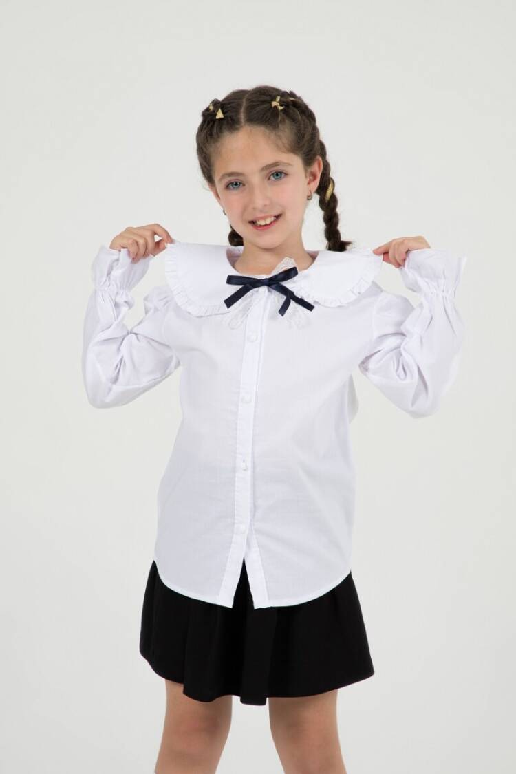 Wholesale Girls School Fornal Shirt 7-10Y - Brand: Büşra Bebe - Kids & Baby Clothes Wholesale - Globality Store