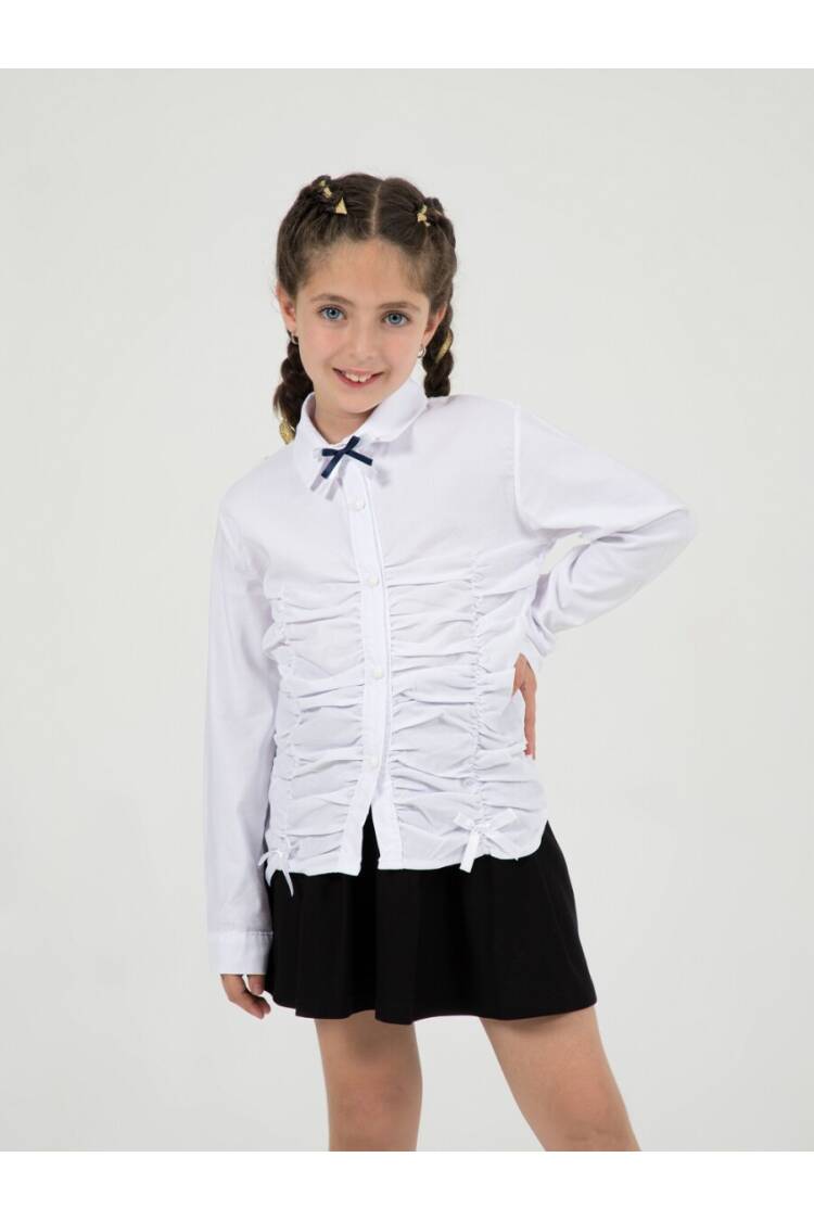 Wholesale Girls School Shirts 7-10Y - Brand: Büşra Bebe - Kids & Baby Clothes Wholesale - Globality Store