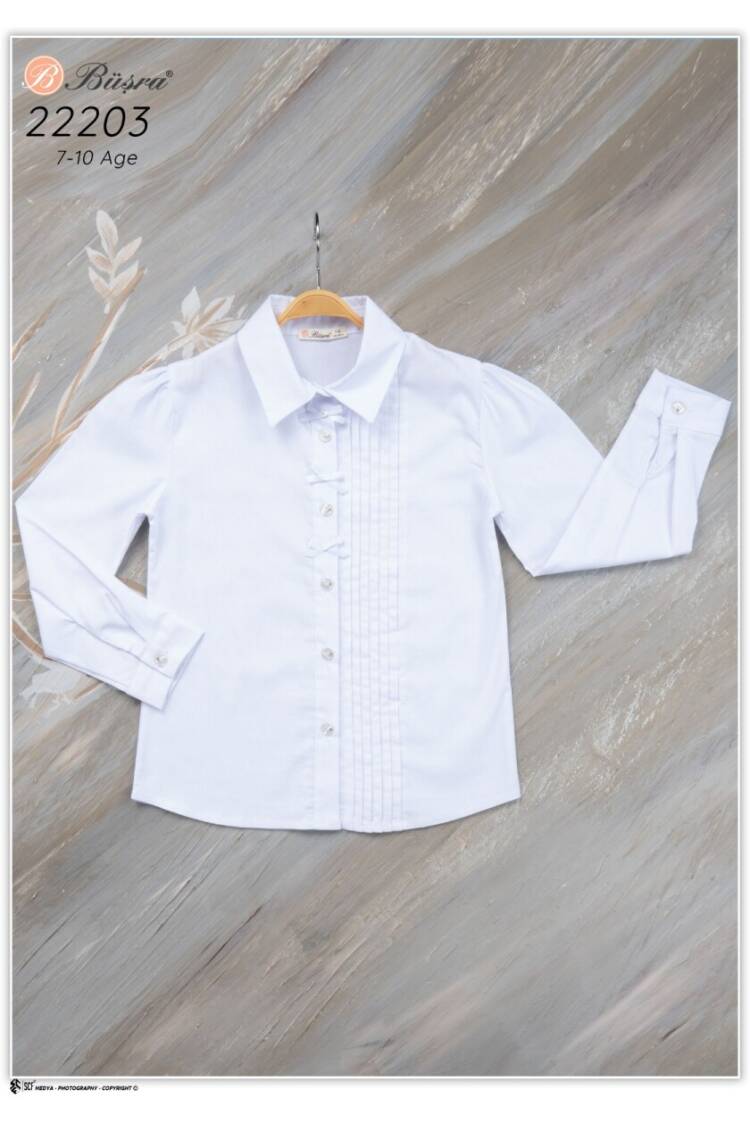 Wholesale Girls Shirt with Rib 7-10Y - Brand: Büşra Bebe - Kids & Baby Clothes Wholesale - Globality Store
