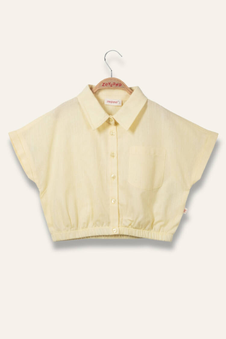 Wholesale Girl's Short Shirt with Elastic Waist 3-14Y - Brand: Zeyland - Kids & Baby Clothes Wholesale - Globality Store