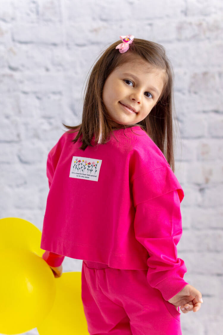 Wholesale Girl's Sleeve Detailed Sweatshirt 1-12Y - Brand: Zeyland - Kids & Baby Clothes Wholesale - Globality Store