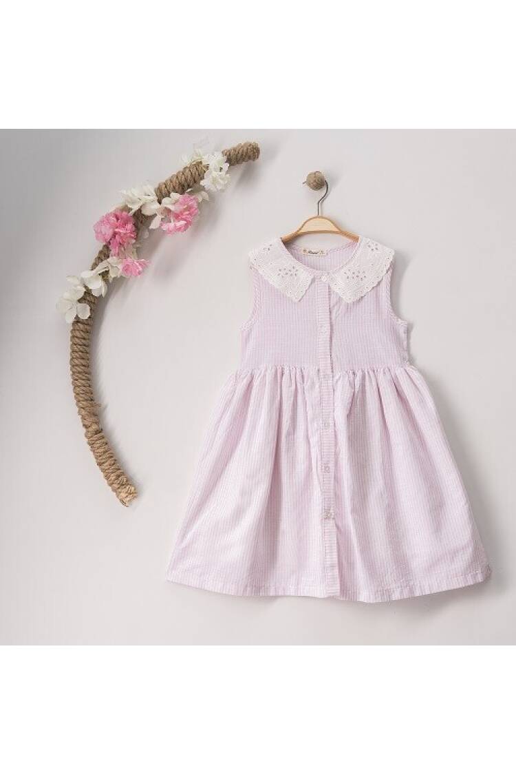 Wholesale Girls Striped Dress 7-10Y - Brand: Büşra Bebe - Kids & Baby Clothes Wholesale - Globality Store
