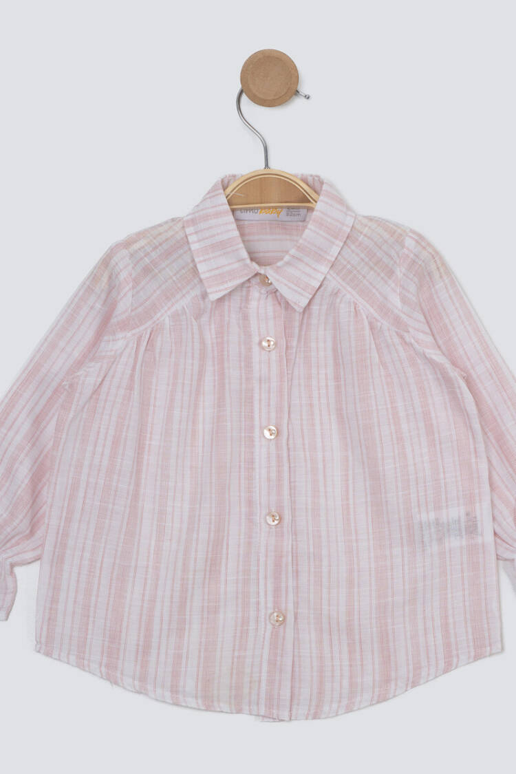 Wholesale Girl's Striped Long Sleeve Shirt 2-5Y - Brand: Timo - Kids & Baby Clothes Wholesale - Globality Store
