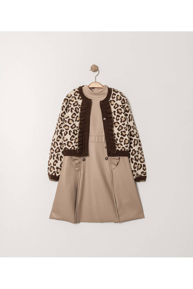 Wholesale Girl's Sweater Jacket Leather Dress 6-9Y - Brand: Gocoland - Kids & Baby Clothes Wholesale - Globality Store