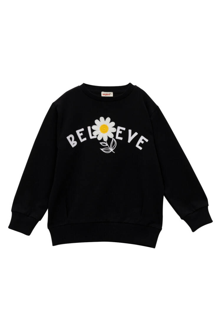 Wholesale Girl's Sweatshirt with Flower Accessories 1-12Y - Brand: Zeyland - Kids & Baby Clothes Wholesale - Globality Store