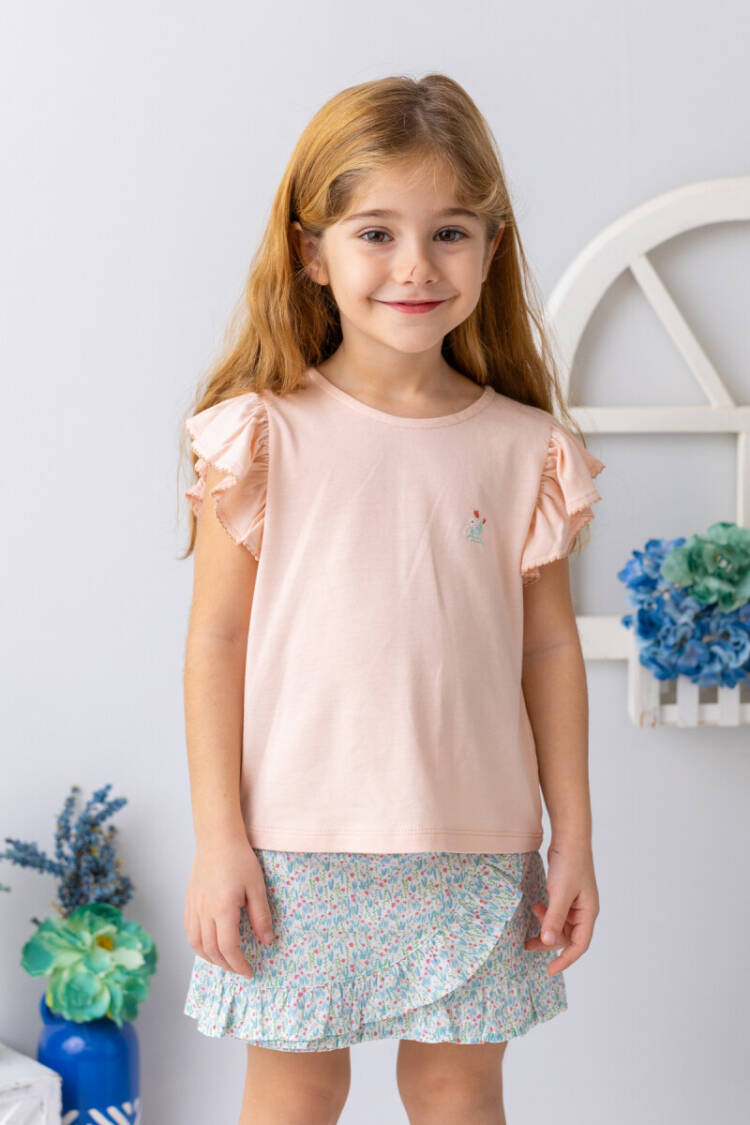 Wholesale Girl's T-shirt 2-8Y - Brand: Mininio - Kids & Baby Clothes Wholesale - Globality Store