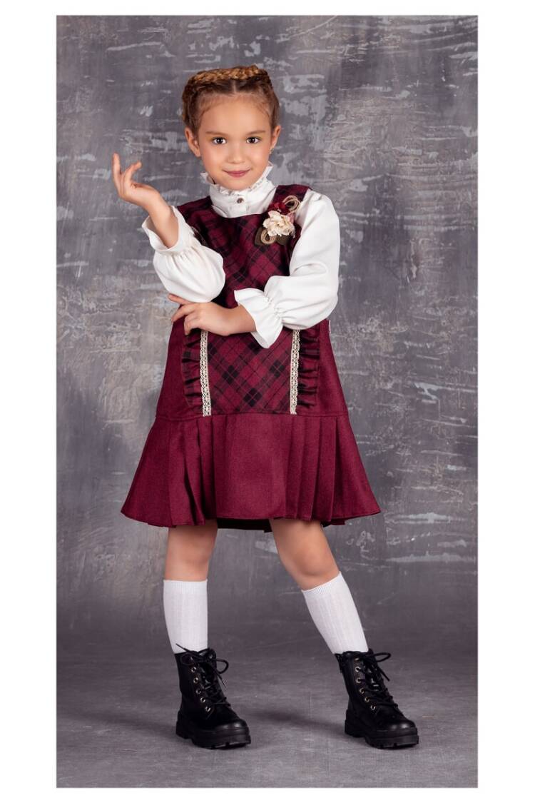 Wholesale Girls Tunic with Shirt 5-8Y 1042-2309* - Brand: Tivido - Kids & Baby Clothes Wholesale - Globality Store