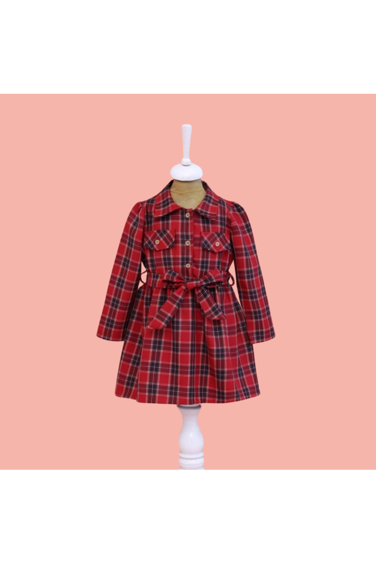 Wholesale Girl's Waist Belted Dress 2-5Y - Brand: Lilax - Kids & Baby Clothes Wholesale - Globality Store