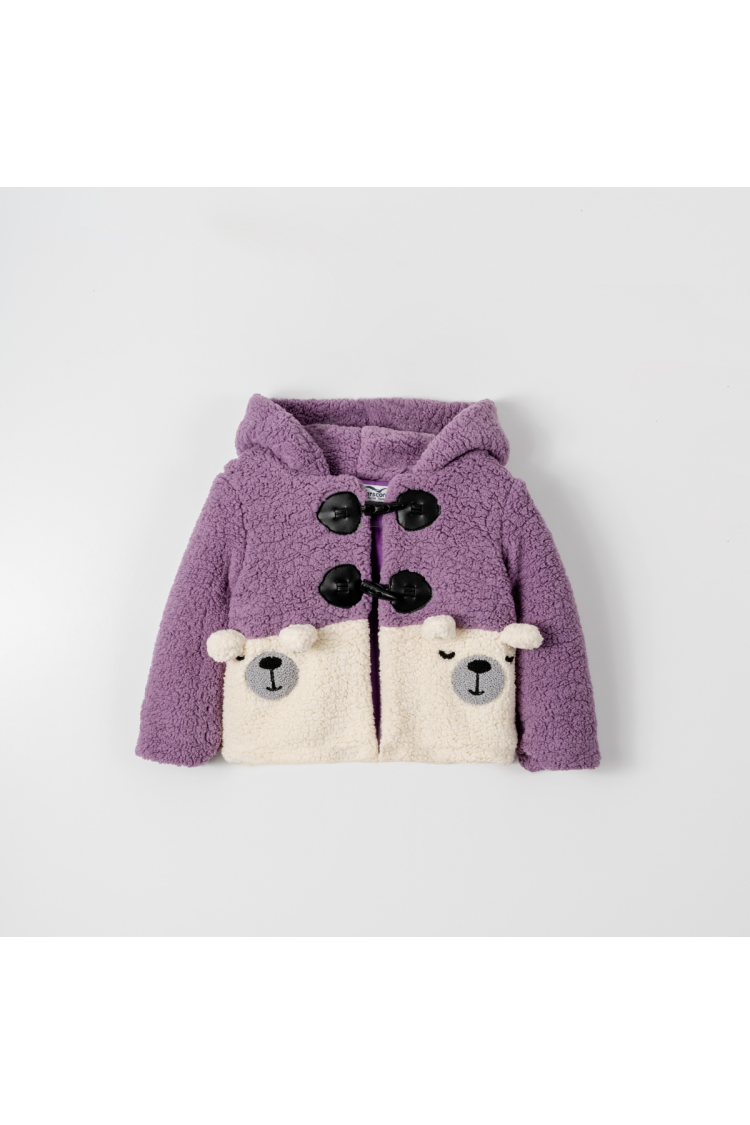 Wholesale Girls Welsoft Sherpa Cardigan 9-48M - Brand: Verscon - Kids & Baby Clothes Wholesale - Globality Store