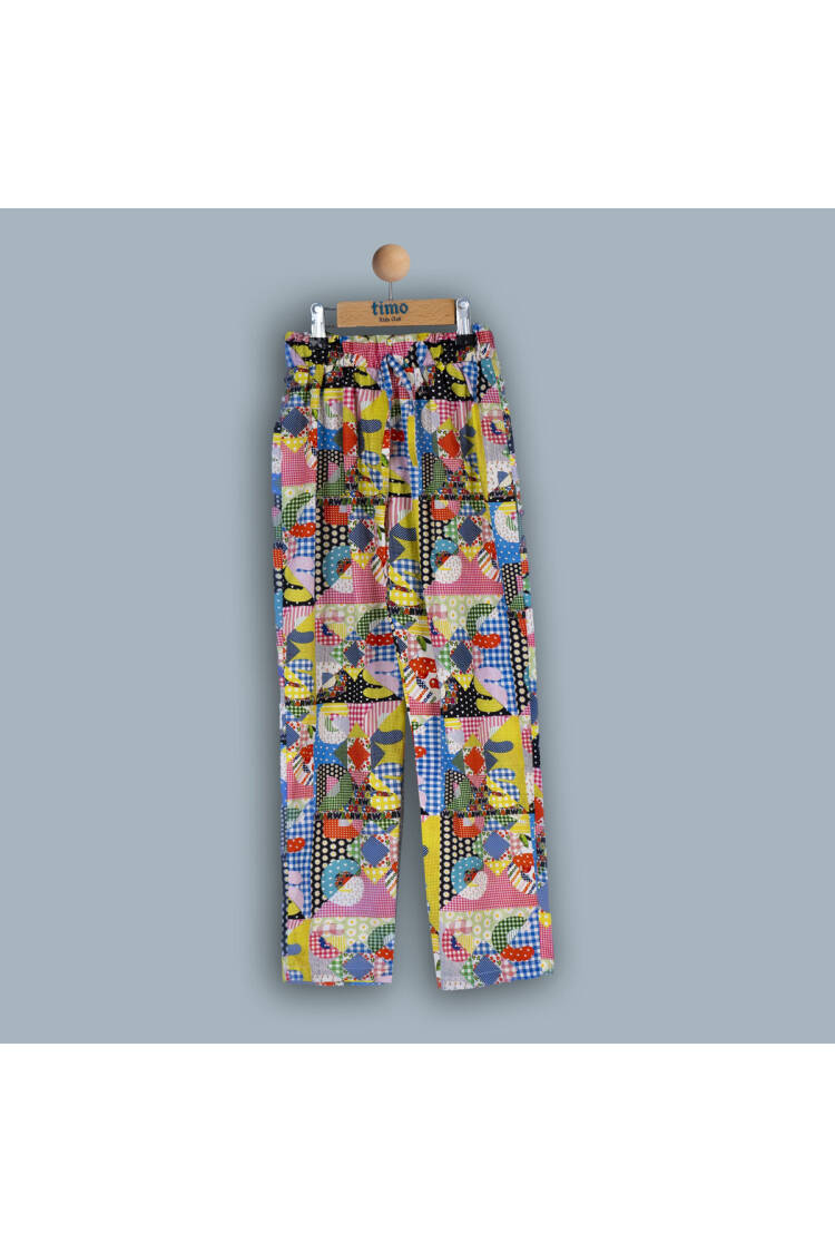Wholesale Girs Patchwork Trousers 6-9Y - Brand: Timo - Kids & Baby Clothes Wholesale - Globality Store