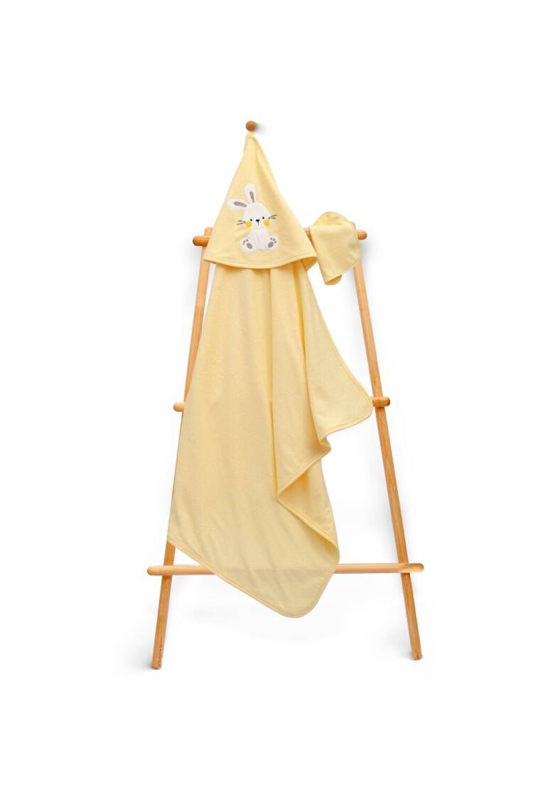 Wholesale Kids Unisex 2-Piece Set with Scrub Mitt and Towel 75x75cm - Brand: Babyline - Kids & Baby Clothes Wholesale - Globality Store