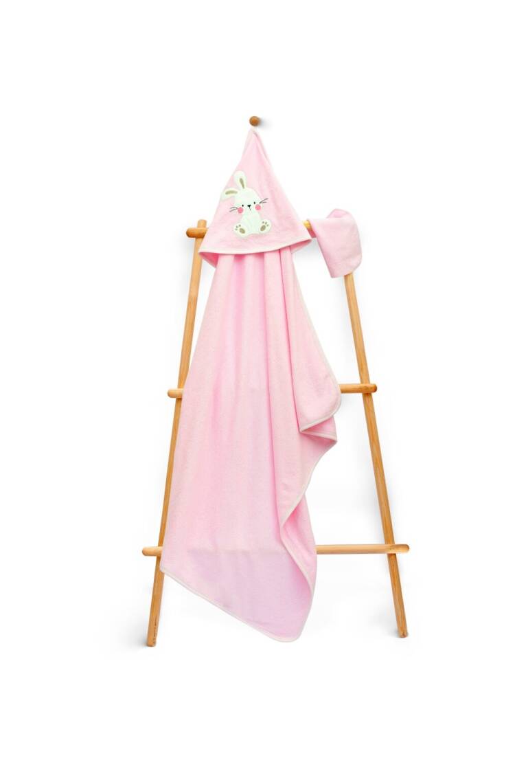 Wholesale Kids Unisex 2-Piece Set with Scrub Mitt and Towel 75x75cm - Brand: Babyline - Kids & Baby Clothes Wholesale - Globality Store
