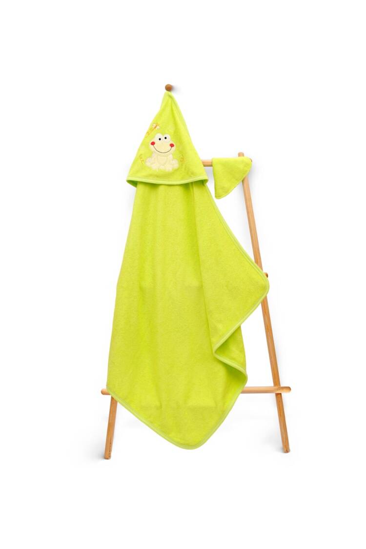 Wholesale Kids Unisex 2-Piece Set with Scrub Mitt and Towel 80x80cm - Brand: Babyline - Kids & Baby Clothes Wholesale - Globality Store