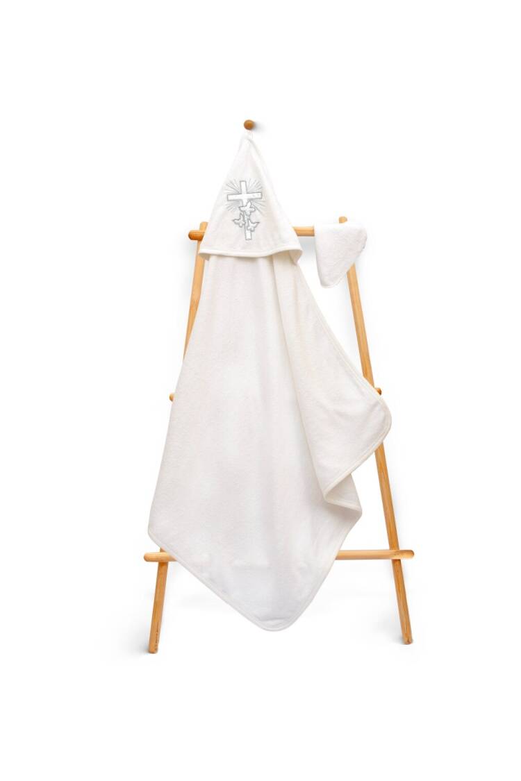 Wholesale Kids Unisex 2-Piece Set with Scrub Mitt and Towel 80x80cm - Brand: Babyline - Kids & Baby Clothes Wholesale - Globality Store