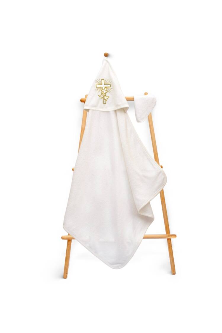 Wholesale Kids Unisex 2-Piece Set with Scrub Mitt and Towel 80x80cm - Brand: Babyline - Kids & Baby Clothes Wholesale - Globality Store