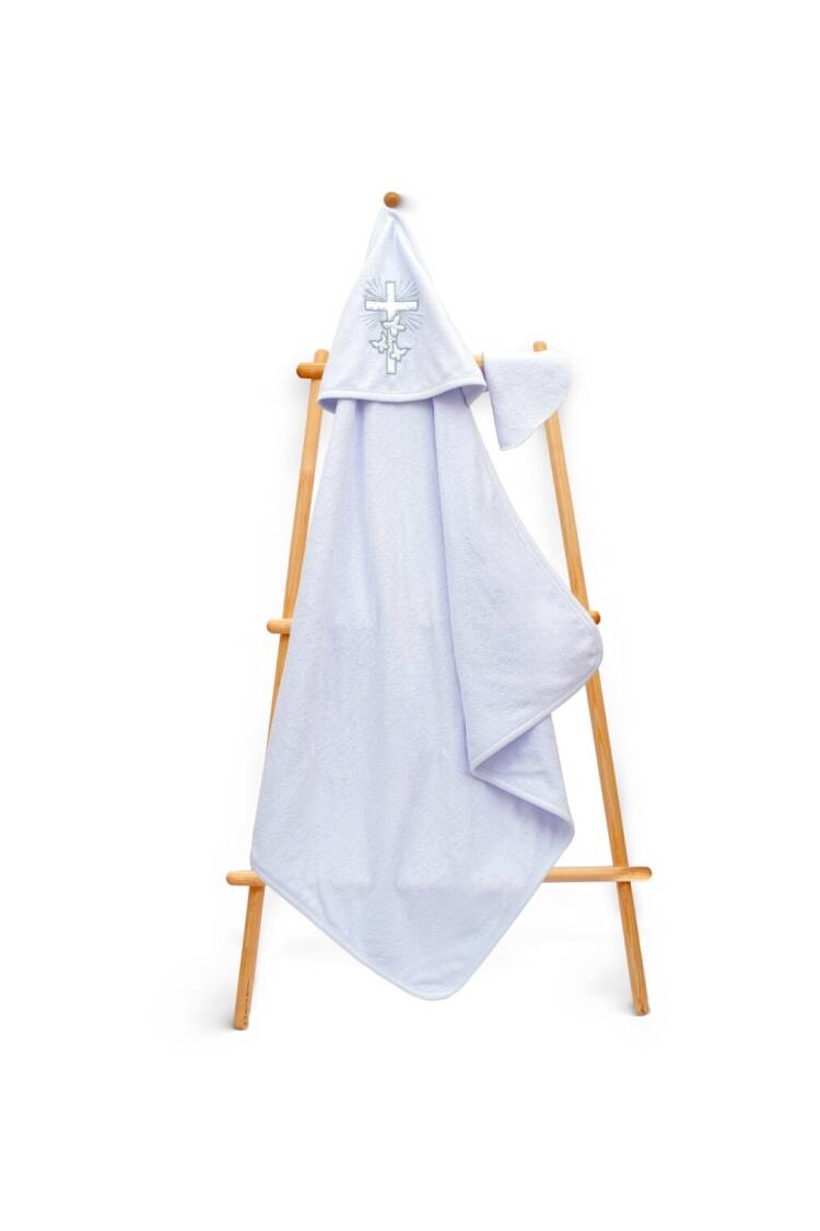 Wholesale Kids Unisex 2-Piece Set with Scrub Mitt and Towel 80x80cm - Brand: Babyline - Kids & Baby Clothes Wholesale - Globality Store
