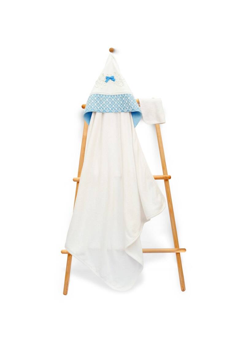 Wholesale Kids Unisex 2-Piece Set with Scrub Mitt and Towel 85x85cm - Brand: Babyline - Kids & Baby Clothes Wholesale - Globality Store
